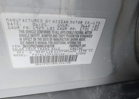 3N1CP5CV8ML516728